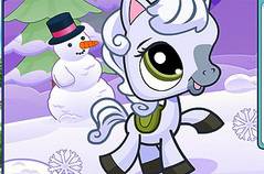 Пони и Снегопад - Snowy Pony